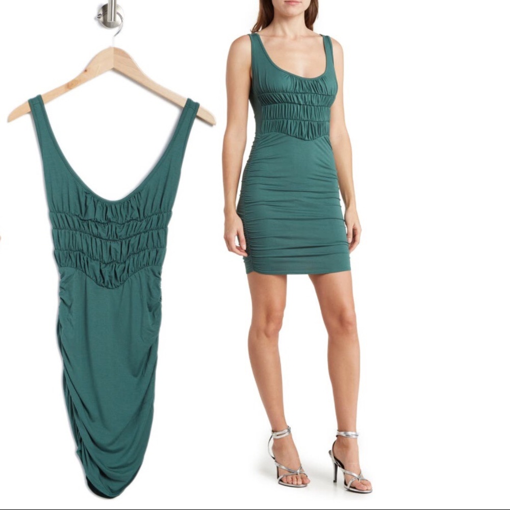 ASOS DESIGN Ruched Body-Con Dress - Picture 3 of 3